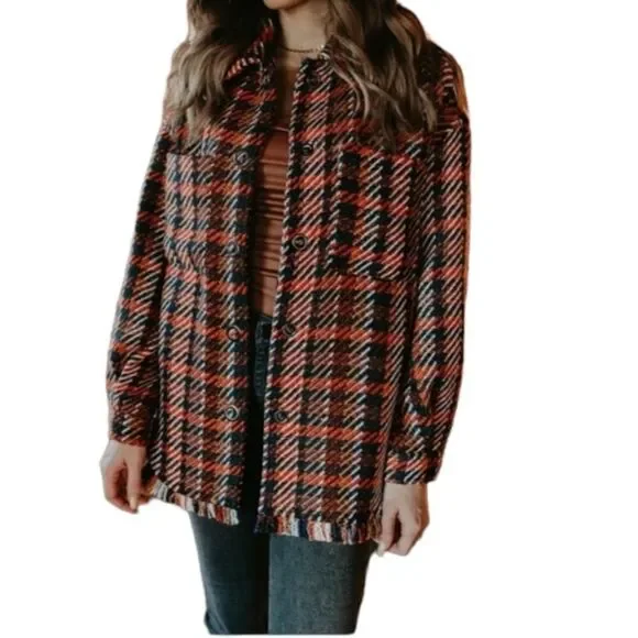 STEVE Madden Multi Final Warning Shacket - Picture 4 of 15